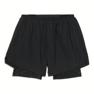 Mens Lululemon Surge 6” Lined *SE black shorts